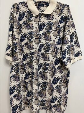 IZOD Polo Shirt with Leaf Print